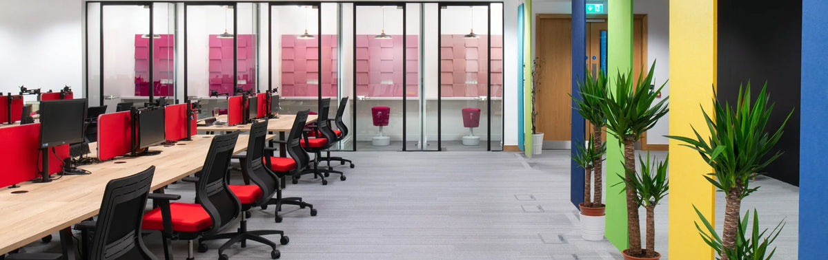 Social Talent Office Layout Desks Chairs Phone Booths