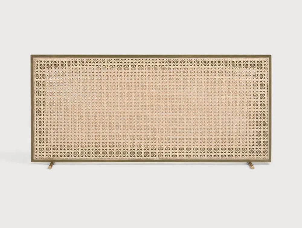 Solo T Rattan Desk Screen 2