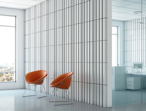 Soundtect Forest Recycled Eco Acoustic Wall Panel In Elegant White Recycled Finish For Waiting And Reception Rooms