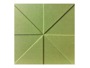 Soundtect Prism Recycled Acoustic Wall Panel In Lime Green