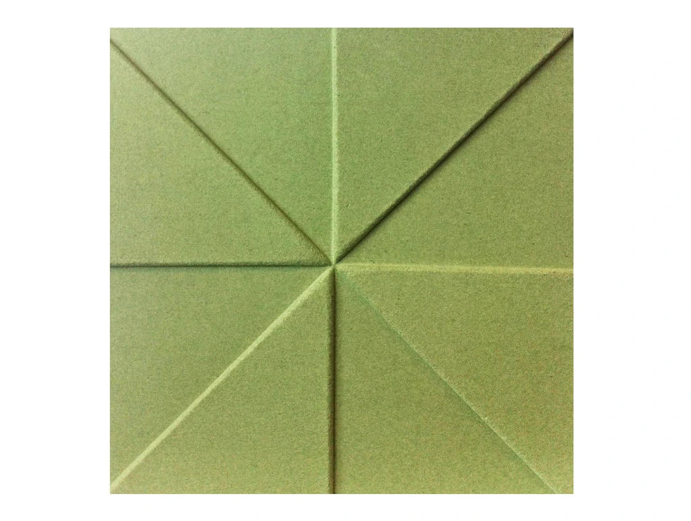 Soundtect Prism Recycled Acoustic Wall Panel In Lime Green