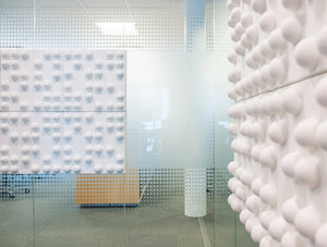 Soundtect Recycled Tetris Wall Acoustic White Wall Panel In Eco Friendly Finish