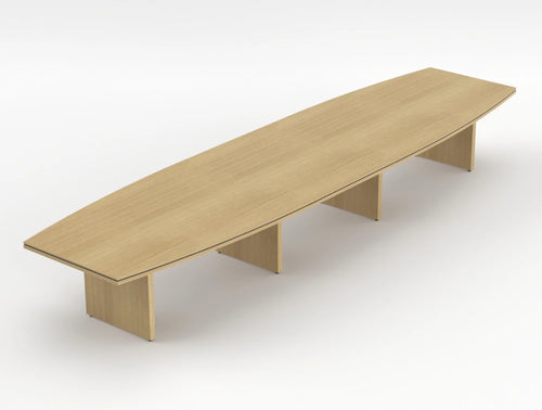 Status Executive Boardoom Room Table 5400Mm Canadian Oak Finish