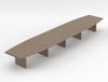 Status Executive Boardoom Table 6800mm Grey Oak Finish