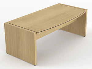 Status Executive Desk Canadian Oak Finish 2000Mm