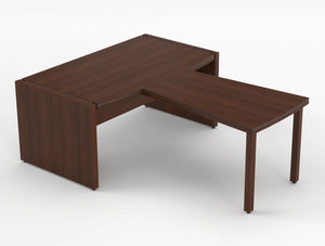Status Executive Desk With Front Meeting Extension Lowland Walnut Finish 1700Mm