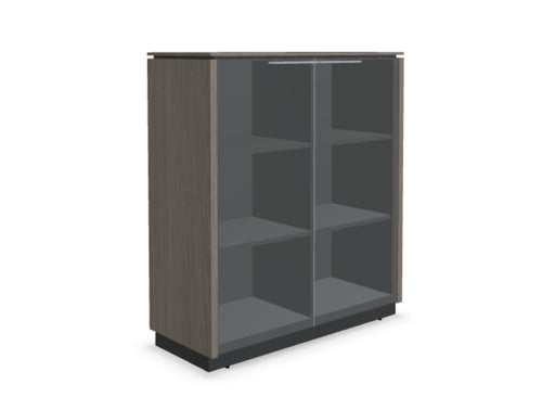 Status Executive Low Storage with Glass Doors