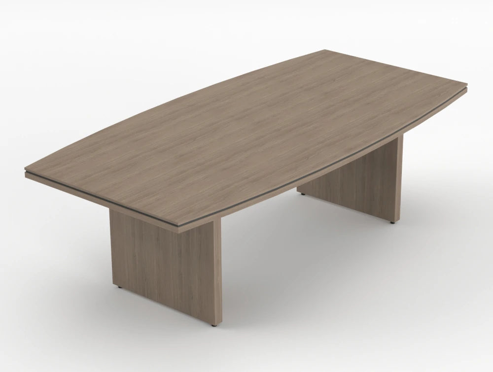 Status Executive Meeting Room Table 2400Mm Grey Oak Finish