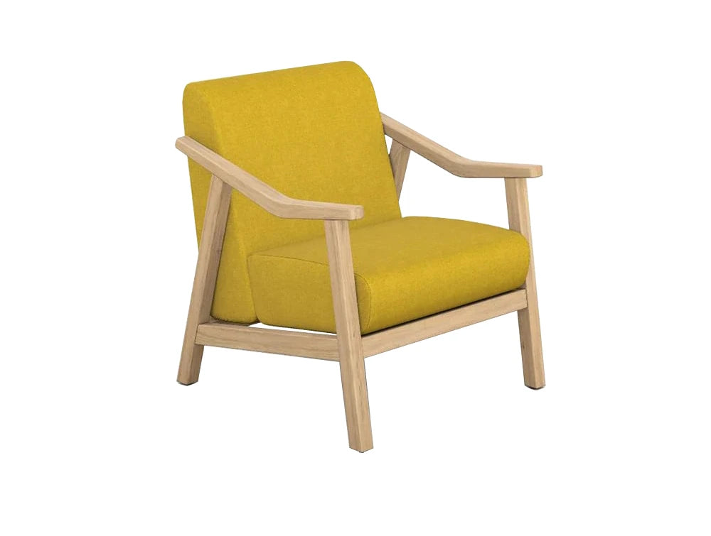 Strut Armchair With Solid Oak Frame