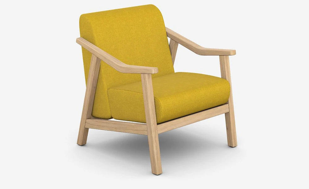 Strut Armchair With Solid Oak Frame
