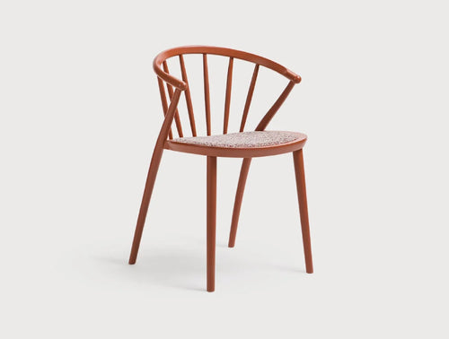 Sudoku Wooden Dining Chair with Seat Pad