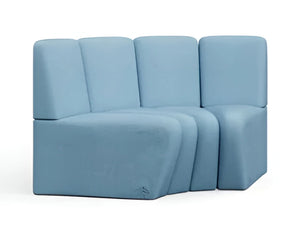 Terry Low Back Modular Banquet Seating  2 Concave