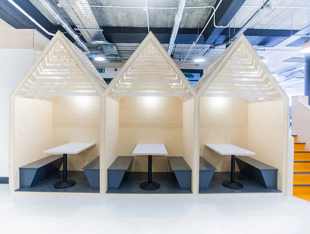 Three Meeting Pods In Beech