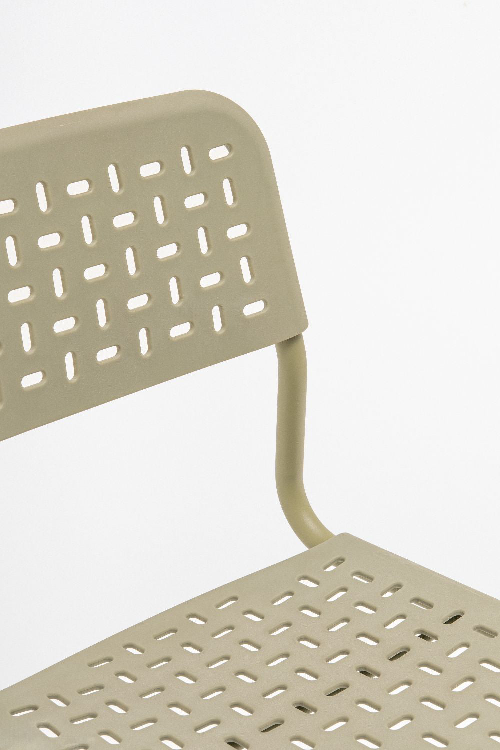 Tube Office Chair in Sled Base without Armrests Detail 3