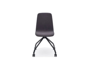 Ulti K Chair With Dark Grey Finish And Four Star Black Legs
