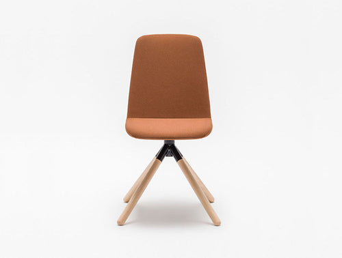Mdd Ulti Fabric Chair With Wooden Base
