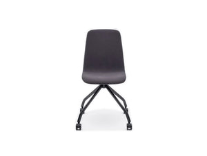 Ultra K Chair With Dark Grey Finish And Four Star Black Legs