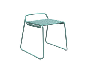 Veck Tubular Framed Low Stool For Canteen In Blue