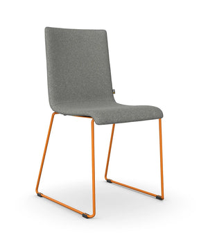 Vibe Visitor Chair With Skid Frame Base 5
