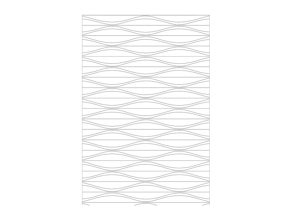 Wave 3D Cork Wall Covering 2