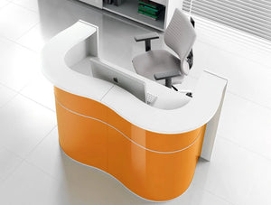 Wave Reception Desk Colourful 5