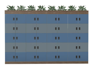 WsD 40 Door Locker System with Motorised Digilock and Planter 2