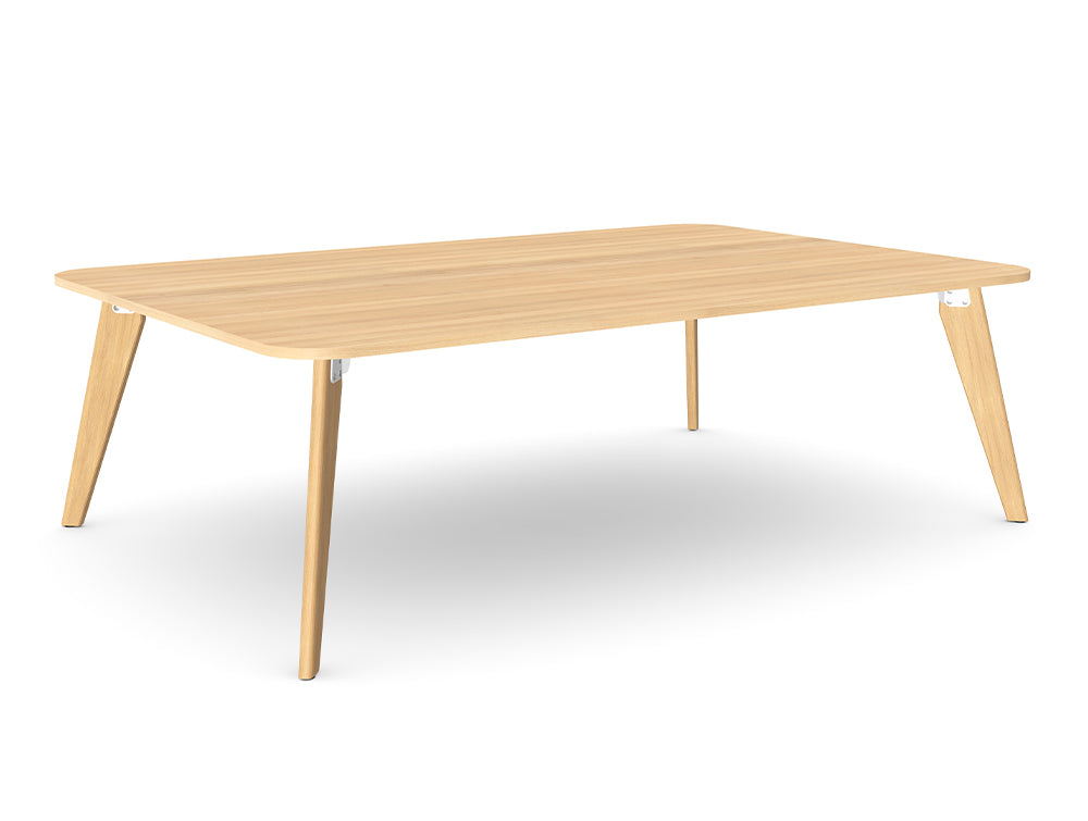 WsD Alega 1 Piece Table with Oak Legs African Oak