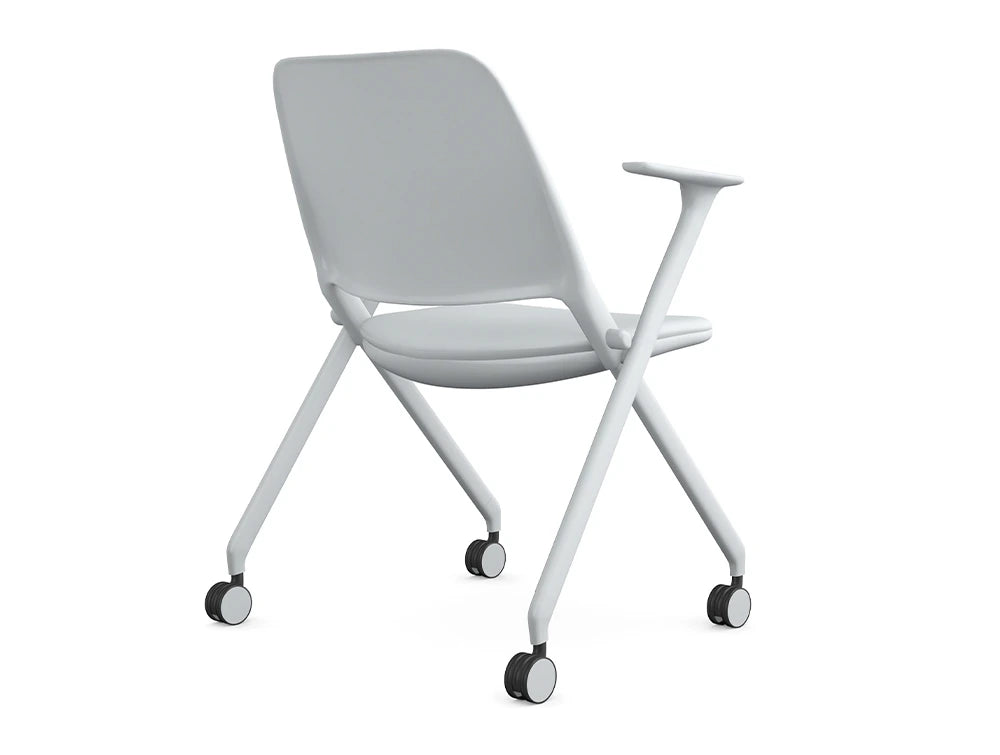 WsD Flex Folding Chair with 4 Castors and Armrest 4