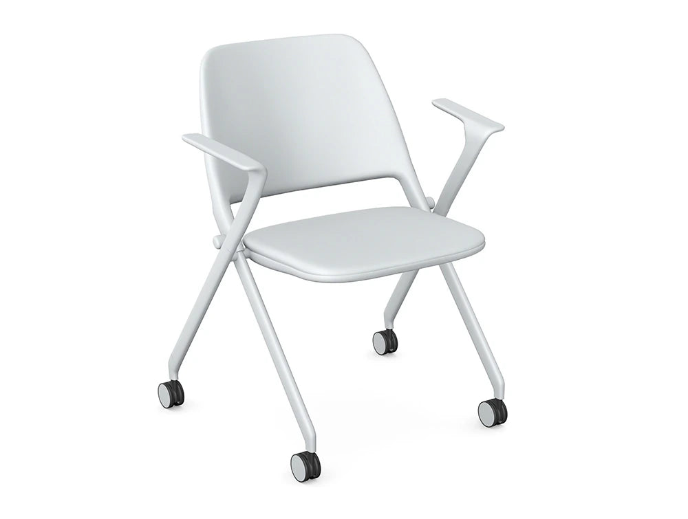 Ws.D Flex Folding Chair with 4 Castors and Armrest