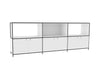 Ws.D Ionic Credenza with Double Grid Unit Storage