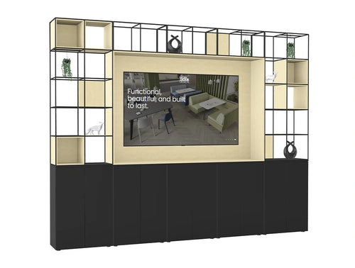 WsD Ionic Cube Grid Large Media Unit on Tall Storage