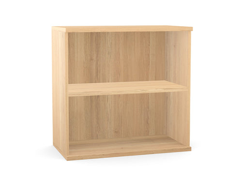 WsD Key 2 Level Bookcase African Oak