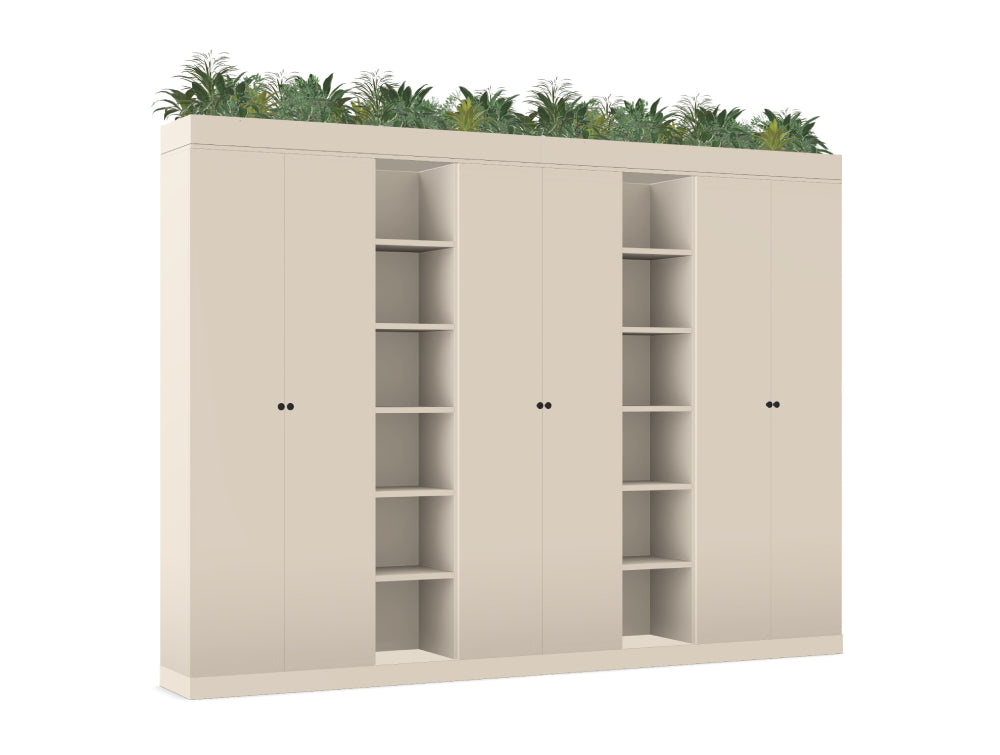 Ws.D Key 6-Level Cupboard with Bookshelves