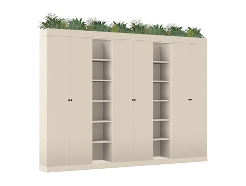 Ws.D Key 6-Level Cupboard with Bookshelves