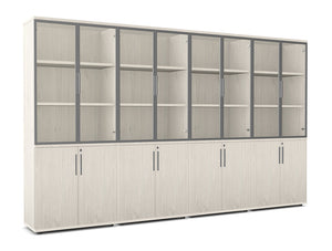 Ws.D Key Storage Modular 5-Level Glass/Wood Cabinet
