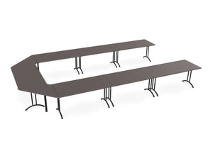 WsD Twister Fold Modular Rectangular Tables Conference Setup with Folding Legs 2