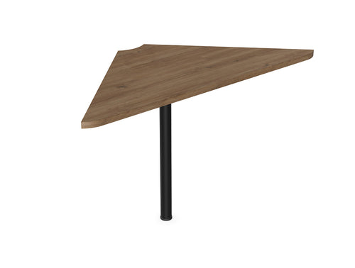 WsD Twister Mobile Tilt Corner Piece with Folding Leg Table Coffee Oak
