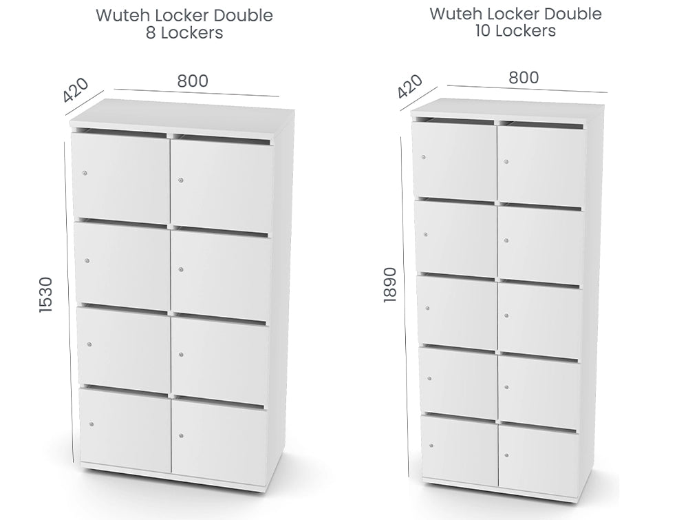 Wuteh Double Column Locker Dimensions
