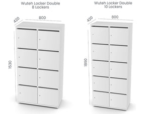 Wuteh Double Column Locker Dimensions