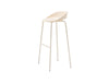 team pearl white office stool mdd
